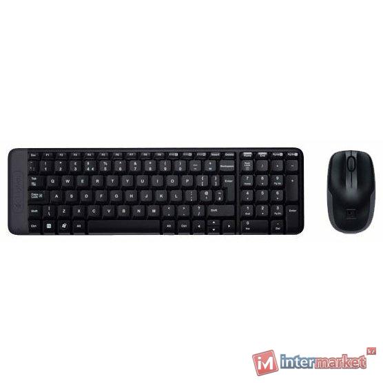 Клавиатура и мышь Logitech Wireless Combo MK220 Black USB
